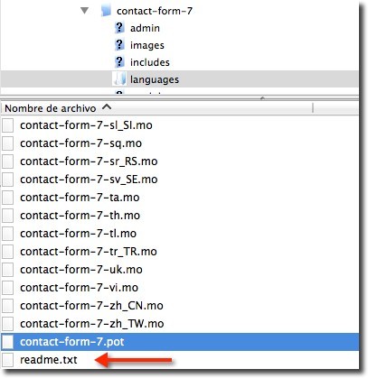 Contact form 7 pot file