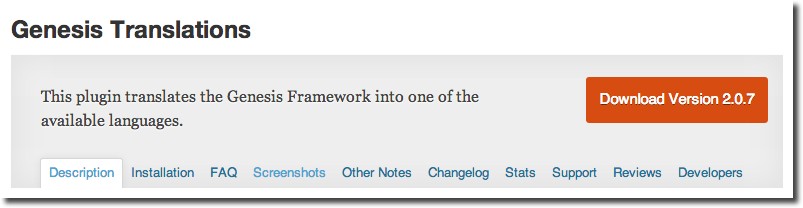 Genesis Translations Plugin
