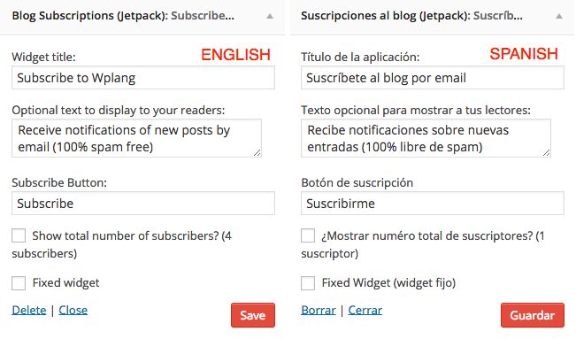 Translate Widget WordPress Multisite