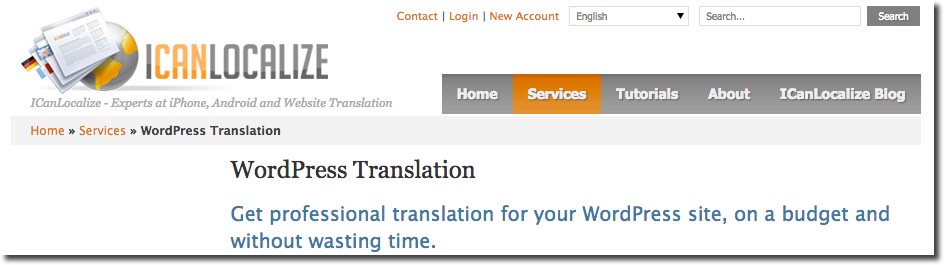 IcanLocalize WordPress Servicio Traducción