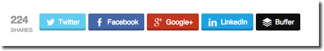 Social Share Buttons Plugin Example